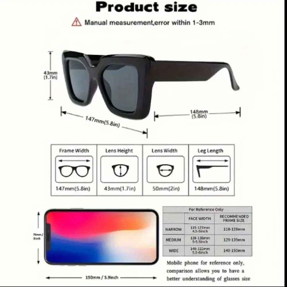 🆕NIP: Amber Large Chic Sunglasses
